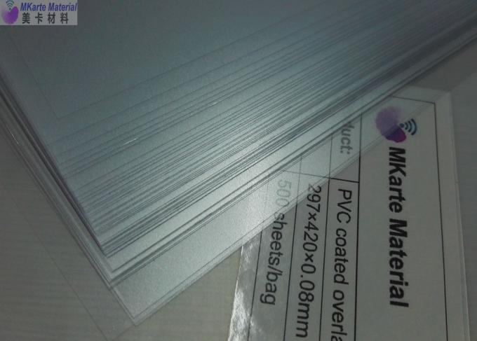 Offset PVC Sheet Printing PVC Coated Overlay With Yellowing Resistance