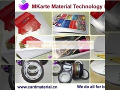 High Adhesion PVC Coated Overlay Film for Laminating Social Security and IC Cards