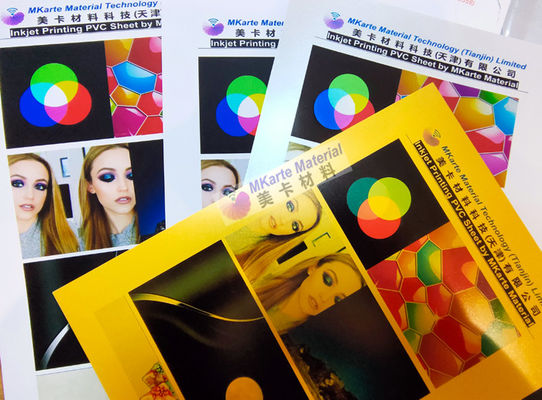 A3 A4 Inkjet Pvc Sheet Golden / Silver Color For Epson Inkjet Printer