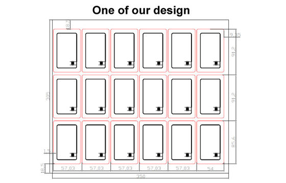 PVC RFID Card Inlay / Prelam Sheet With ID TK4168/IC F08 Chip For Smart RFID Cards Production