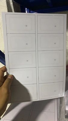 PVC RFID Card Inlay / Prelam Sheet With ID TK4168/IC F08 Chip For Smart RFID Cards Production