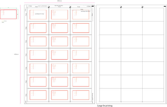 3x8 Layout Pvc Card Material 0.45 Mm Thickness