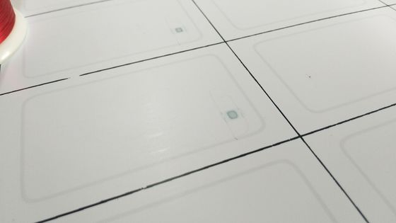 5x5 Pvc Rfid Inlay / Prelam Sheets For Rfid Cards Production F1108 TK4168 Chip
