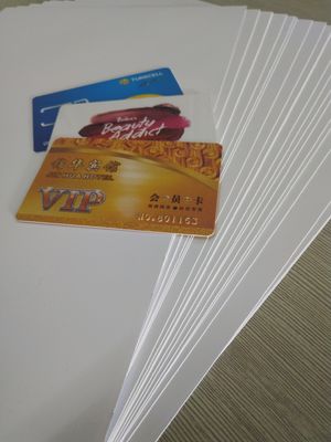 Inkjet Printed Pvc Card Material With Trimming And Position Lines