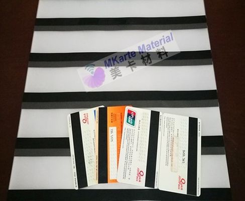 0.10mm Hico / Loco Magstripe Overlay For Recycled Magnetic Strip Card