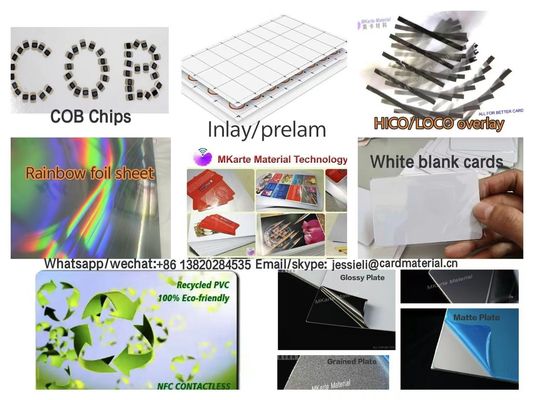 Recycled PVC Card Print Sheet 0.3mm Digital Printable Sheet PVC Card Plastic Materials