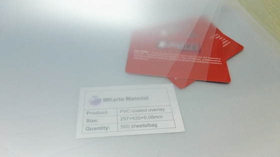Highly Durable PVC Coated Overlay with Aging Time 65C Temp./95% Humidity ＞200 Hours and Transparent After Lamination