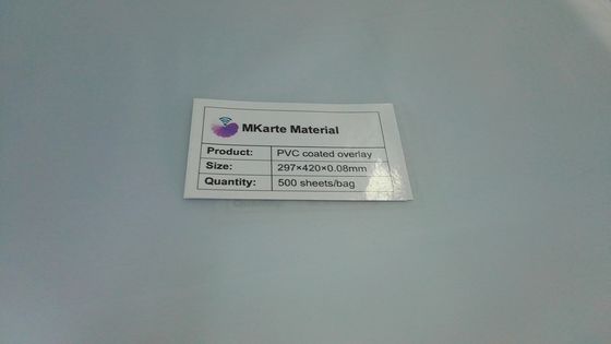 Highly Durable PVC Coated Overlay with Aging Time 65C Temp./95% Humidity ＞200 Hours and Transparent After Lamination