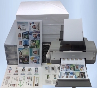 Double-Sided Inkjet Printing PVC Card Sheet For Epson And Cannon Inkjet Printer Size Tolorance /-0.5mm MIP-DS-W