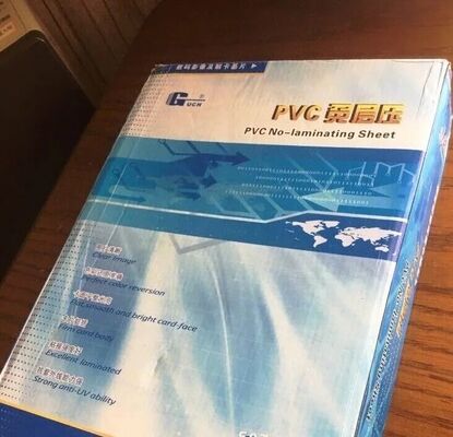 PVC And PET Non-Lamination Sheet With Heat Resistance 130°C - 160°C For Laser And Inkjet Printing For Plastic card industry