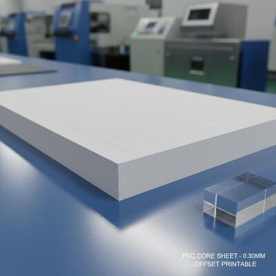 0.30mm Thickness Offset Printable PVC Core Sheet for Bank Card Production