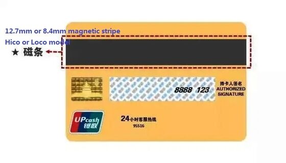 40-100 Micron Thickness Customerized Size HICO/LOCO PVC Coated Overlay With Magnetic Stripe For Smart Card Making