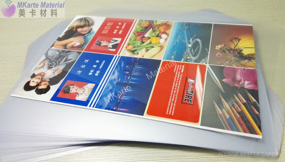 0.04-0.10mm Offset Printable PVC Coated Overlay Film with High Adhesion for Smart Card Lamination