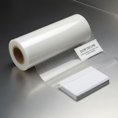 Slow Decline Offset Printable PVC Overlay Film with 0.04-0.10mm Thickness for Card Lamination