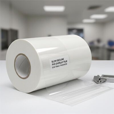 Slow Decline Offset Printable PVC Overlay Film with 0.04-0.10mm Thickness for Card Lamination