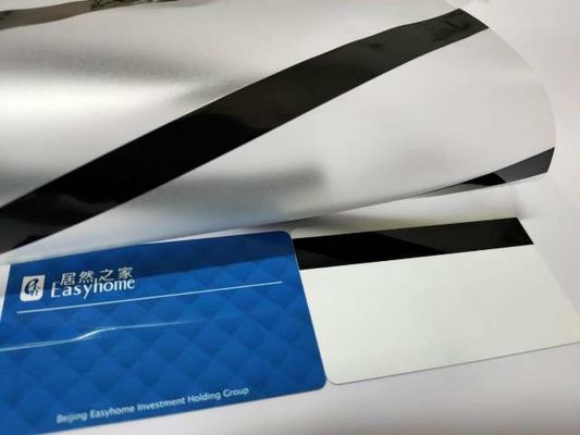 Laminating Customized Magnetic Stripe Coated Overlay For Magnetic Card Body Lamination