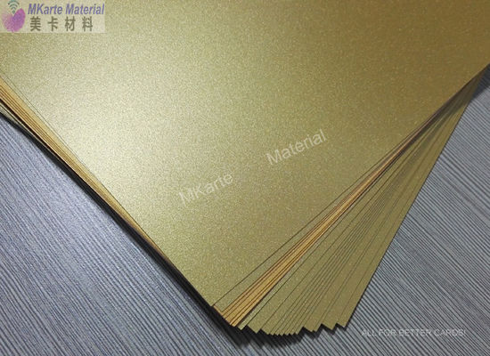 Smart Card Golden Inkjet Printable PVC Sheets With Excellent Ink Adhesion
