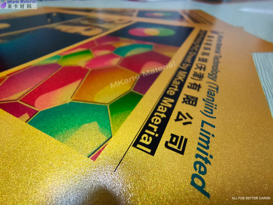 Gold Printable Thin Pvc Sheets For Plastic Card Sheet Production