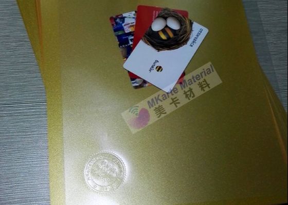 Gold Printable Thin Pvc Sheets For Plastic Card Sheet Production