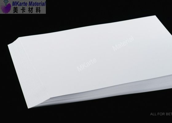 Single Sided Printable  Pvc Core Sheet Common White / Supper White Color