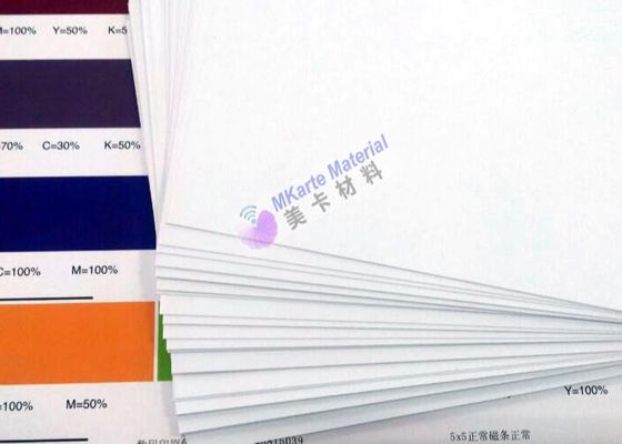 Double - Sided Digital Printing PVC Sheets Common White / Supper White Color Smart Card Material