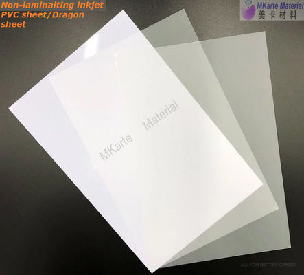 0.15mm+0.46mm+0.15mm White Dragon PVC Non-Laminating Inkjet Sheet MNI-3