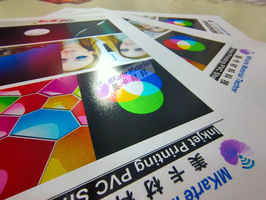 Light Silver / Dark Inkjet Printable PVC Sheets