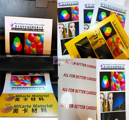 Light Silver / Dark Inkjet Printable PVC Sheets