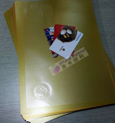 A4 A3 Customized Size Golden Pvc Sheet With Beautiful Gold Color Surface