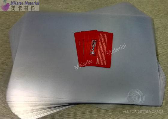Offset PVC Sheet Printing PVC Coated Overlay With Yellowing Resistance