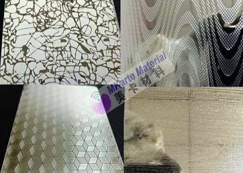 Personalized Pattern Card Laminated Steel Plates For Finish Card Lamination