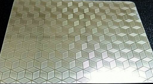 Embossed Personalized Laminated Steel Plates For Plastic Card Laminator Use