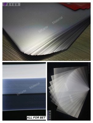 Transparent PVC Coated Overlay One Side Glue Coating With Excellent Peeling Strength