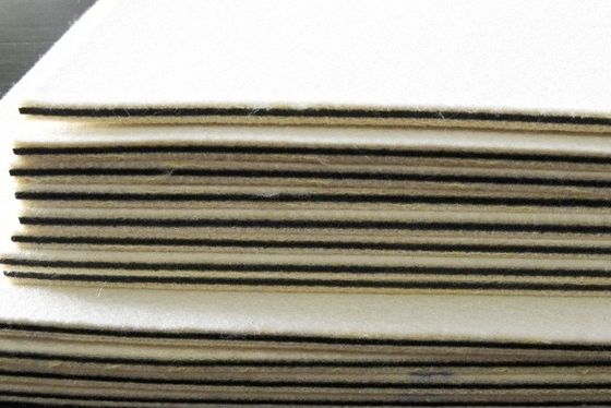 Woolen Felt Cushion Laminated Pad 80 N/Mm Adhesion For Hot Press Process