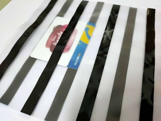 Custom Size Magnetic Stripe Coated Overlay With No Color Change And Deformation