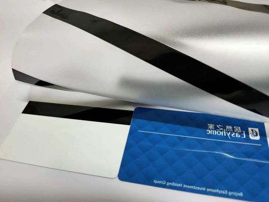 Custom Size Magnetic Stripe Coated Overlay With No Color Change And Deformation