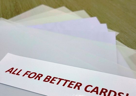 A+B+A White Non Lamination Sheet Dragon Card Sheet For Economic Plastic Card Solution