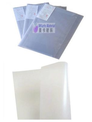 Flexible Clear Transparent PC Coated Overlay Film Suitable For Laser Engraving Card