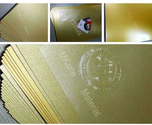 Gold Color Digital Printing PVC Sheets For Plastic Card Lamination
