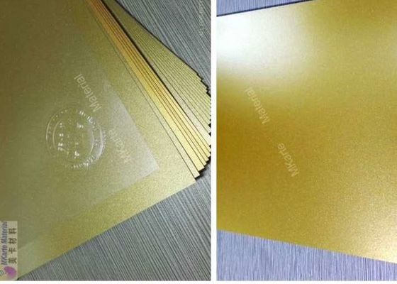 Gold Color Digital Printing PVC Sheets For Plastic Card Lamination