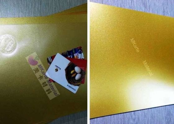 Gold Color Digital Printing PVC Sheets For Plastic Card Lamination