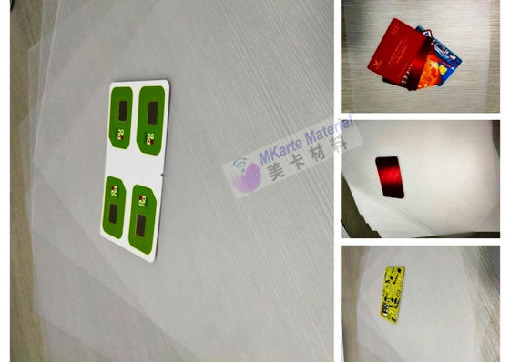 Moisture Proof Smart Card Material Transparent PC Uncoated Overlay