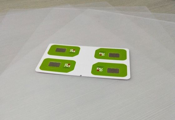 Environmental Friendly PVC Card Material PETG Coated Overlay With Long Service Life