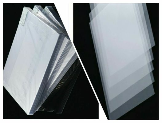 PVC Overlay Film Reel Smart Card Material Transparent With One Side Glue Coating