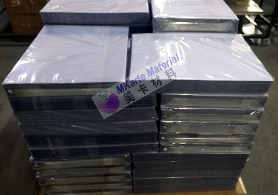 PVC Overlay Film Reel Smart Card Material Transparent With One Side Glue Coating