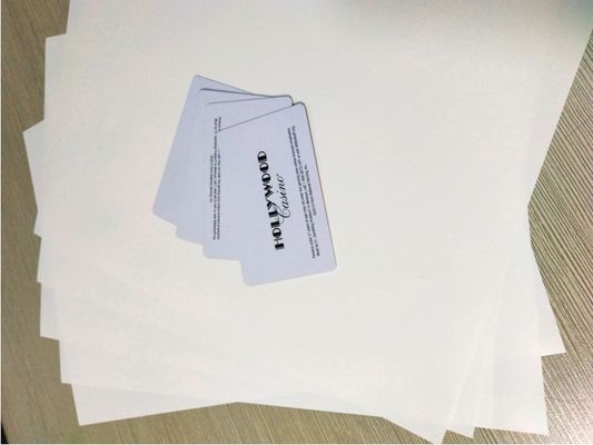 White Plastic PETG Card Core Sheet For PETG Smart Card Body Production