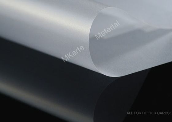Transparent Glossy 1.0mm Bank Card PVC Coated Overlay
