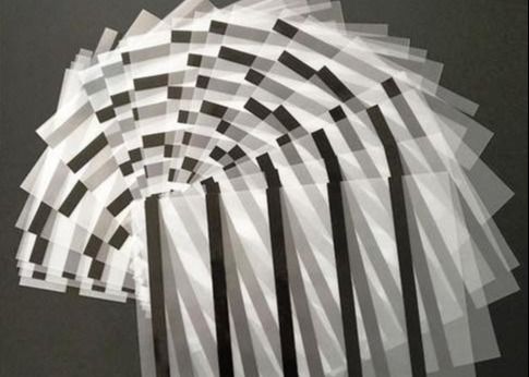 Anti Moisture 0.04mm A4 Size Magnetic Stripes PVC Coated Overlay