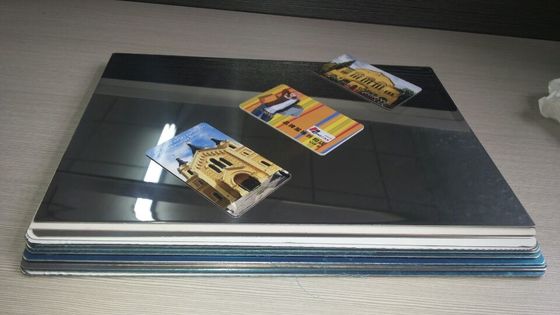 800 Micron HRC80 0.6mm Glossy Card Laminated Steel Sheet