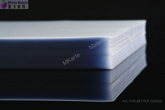 Glue Coating 0.10mm PVC Coated Overlay For Inkjet Print